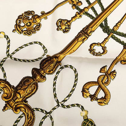 エルメス カレ90 LES CLES THE KEYS スカーフ