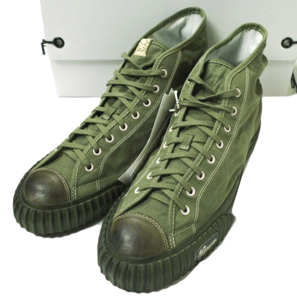 ヴィズヴィム KIEFER MID FORAGE 特殊加工コットンダック スニーカー