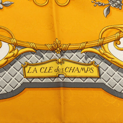 エルメス カレ90 LA CLE des CHAMPS シルクスカーフ
