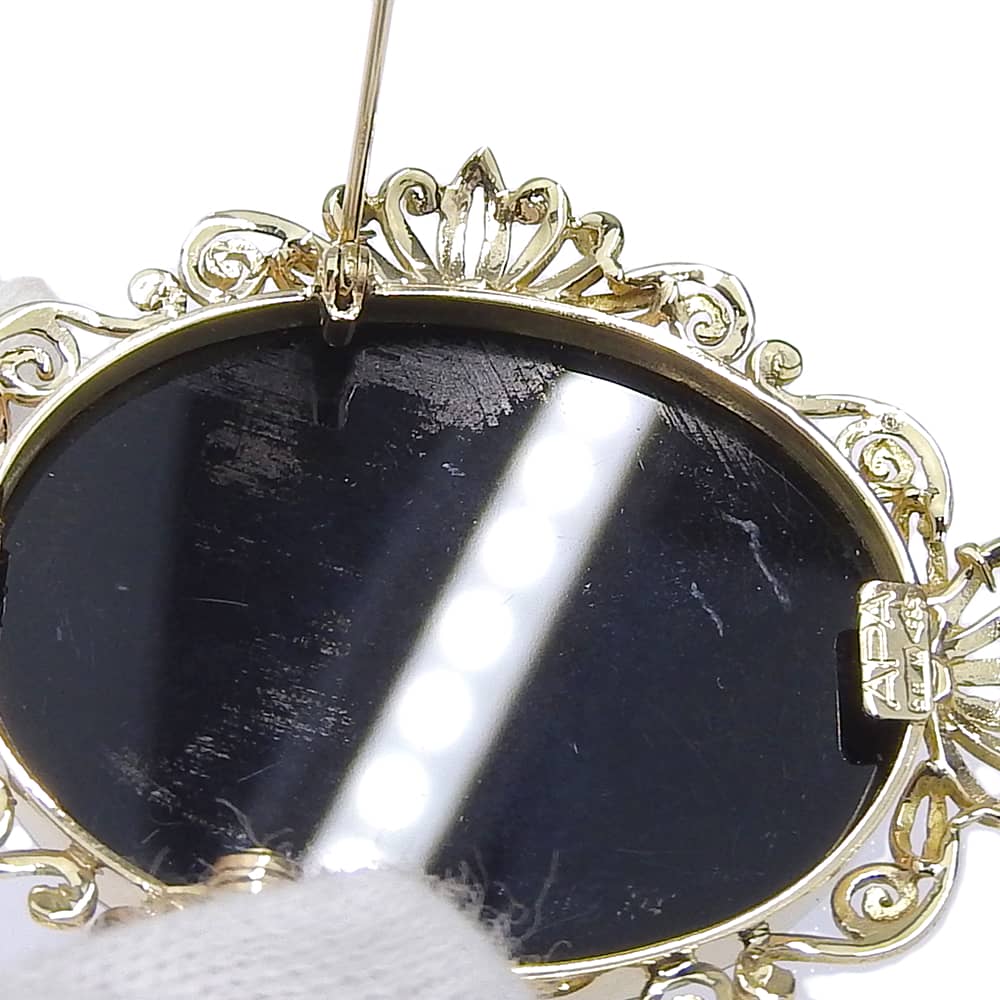 カメオ K14 ブローチ