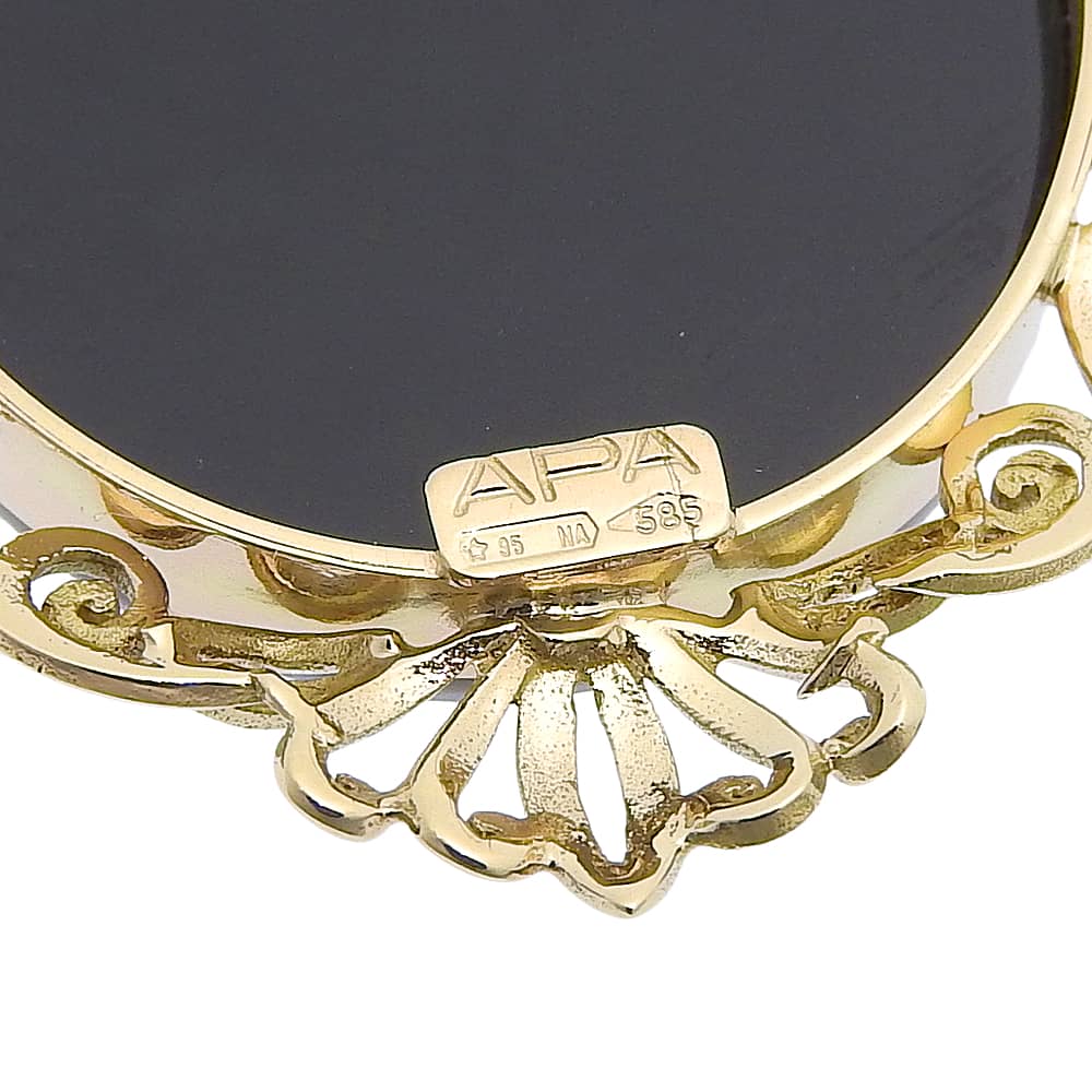 カメオ K14 ブローチ