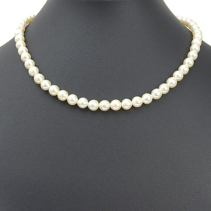 シルバー パール ネックレス 6.5-6.9mm