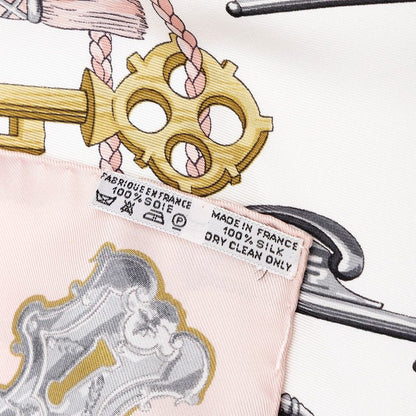 エルメス カレ90 LES CLES シルクスカーフ