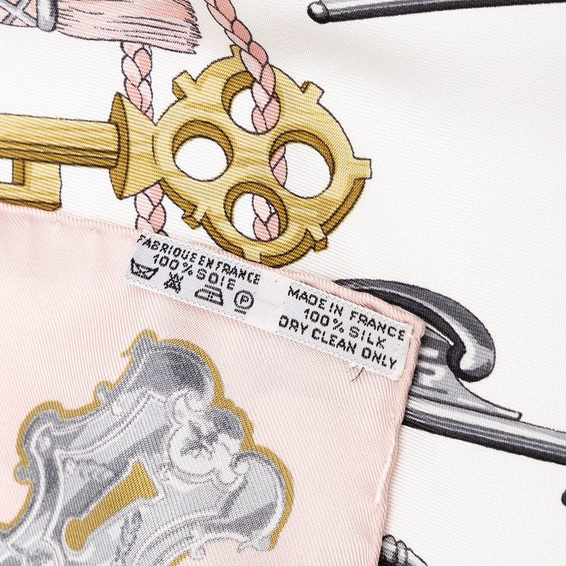 エルメス カレ90 LES CLES シルクスカーフ