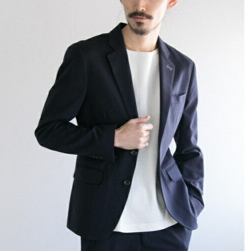URBAN RESEARCH ストレッチ 2B ジャケット ネイビー