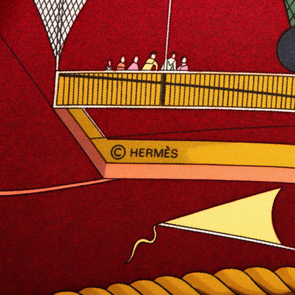 エルメス LES FOLIES DU CIEL シルクスカーフ