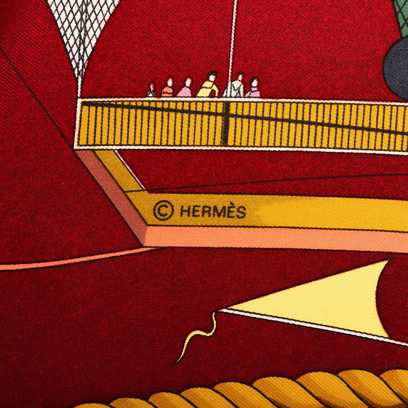 エルメス LES FOLIES DU CIEL シルクスカーフ