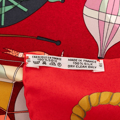 エルメス LES FOLIES DU CIEL シルクスカーフ