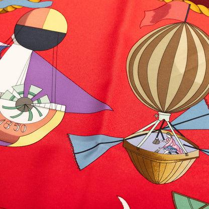 エルメス LES FOLIES DU CIEL シルクスカーフ