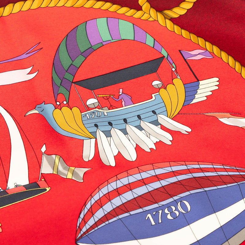 エルメス LES FOLIES DU CIEL シルクスカーフ