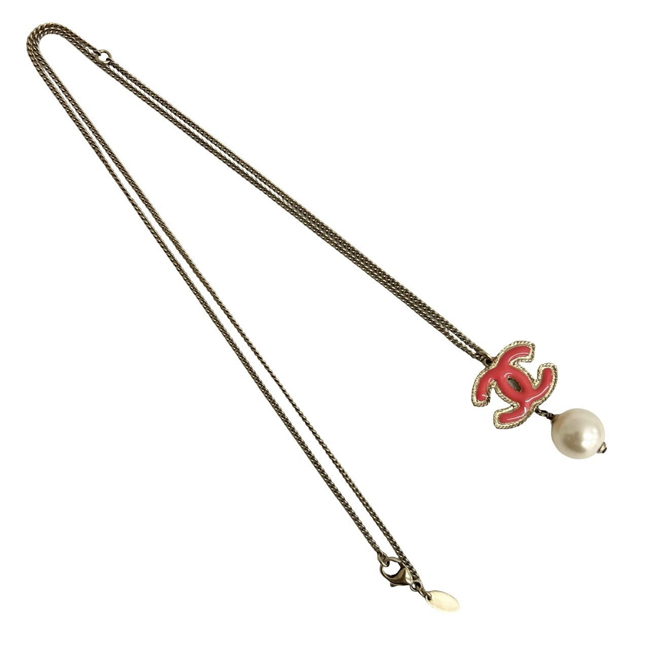 シャネル ココ マーク スイング パール ネックレス