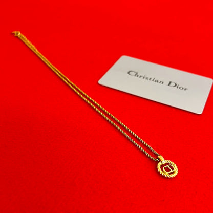 クリスチャン ディオール CD モチーフ ネックレス