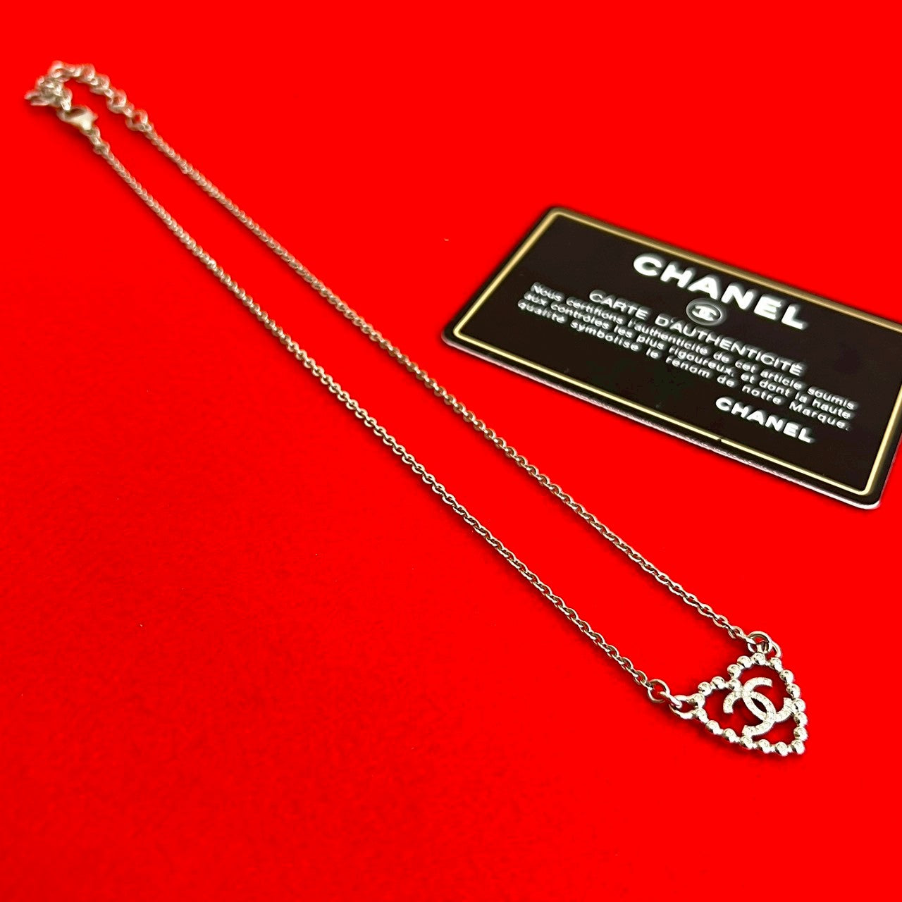 シャネル ココマーク ハートモチーフ ネックレス ペンダント