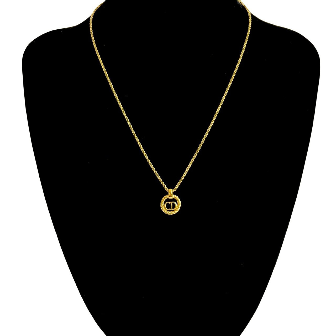 クリスチャン ディオール CD モチーフ ネックレス