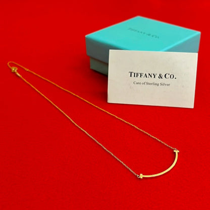 ティファニー Tスマイル Au750 ネックレス