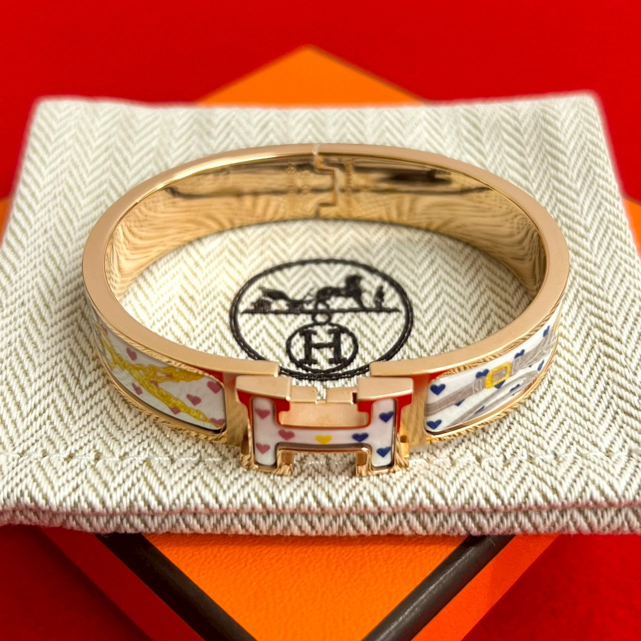 エルメス クリック H ブレスレット ブリッド ドゥ ガラ ラブ