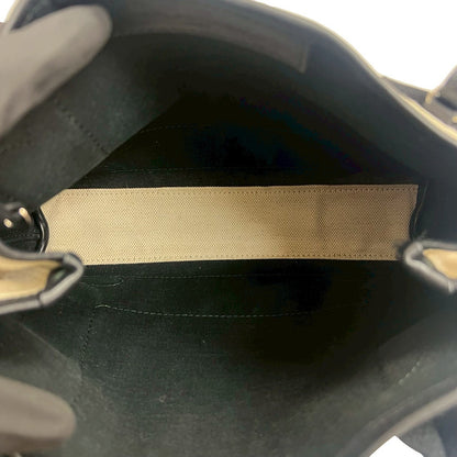 バレンシアガ ネイビーカバス キャンバス レザー 2wayバッグ