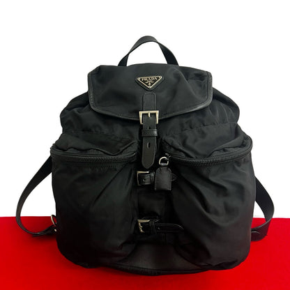 プラダ ナイロン サフィアーノレザー バックパック