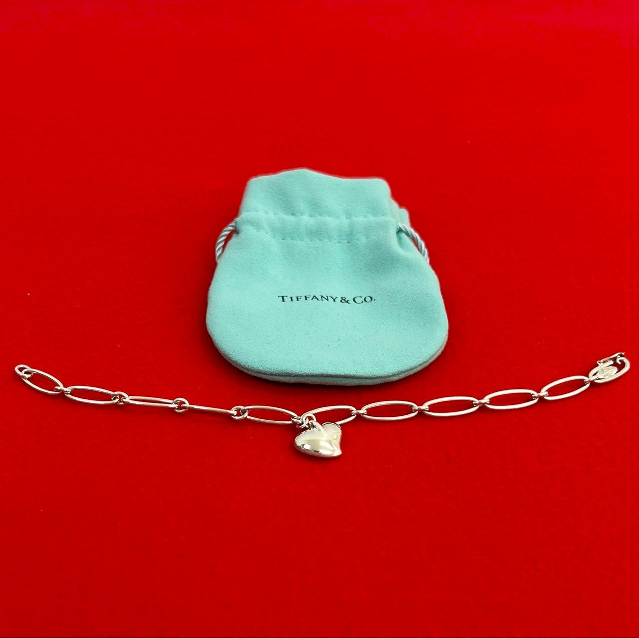 ティファニー & Co. カーブド ハート シルバー 925 ブレスレット