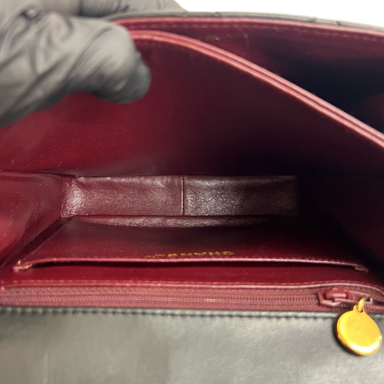 シャネル ダイアナ フラップ ラムスキン ショルダーバッグ