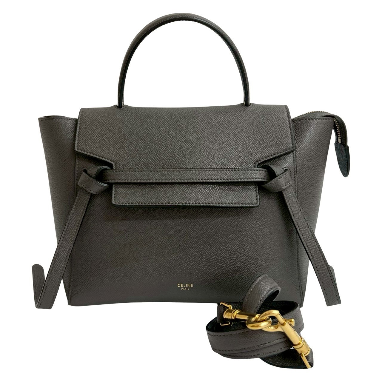 セリーヌ ラゲージ マイクロ ショッパー レザー 2WAY バッグ