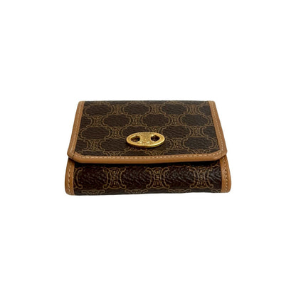 セリーヌ マカダム ブラゾン トリオンフ レザー コインケース