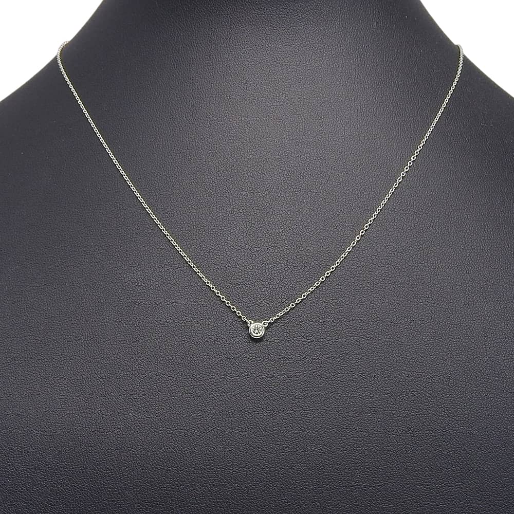 ティファニー バイザヤード エルサペレッティ シルバー925 ダイヤモンド ネックレス