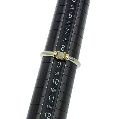 K10 イエロー ゴールド シルバー リング 8.5