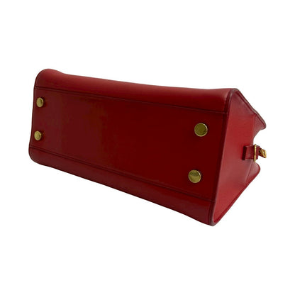イヴサンローラン ベイビー カバ レザー 2WAY ハンドバッグ