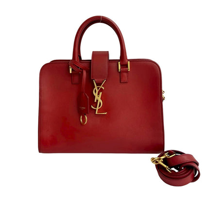 イヴサンローラン ベイビー カバ レザー 2WAY ハンドバッグ