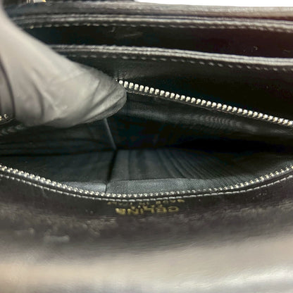 セリーヌ キャリッジ ハードウェア レザー ショルダーバッグ