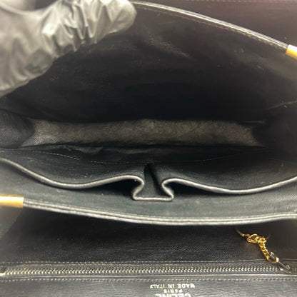 セリーヌ キャリッジ ハードウェア レザー ショルダーバッグ