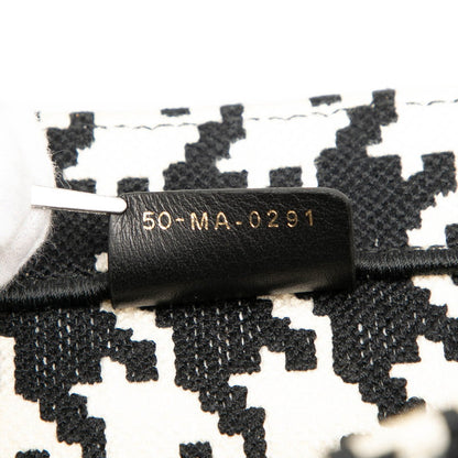 ディオール ブック トート ハウンドトゥース キャンバス トート バッグ