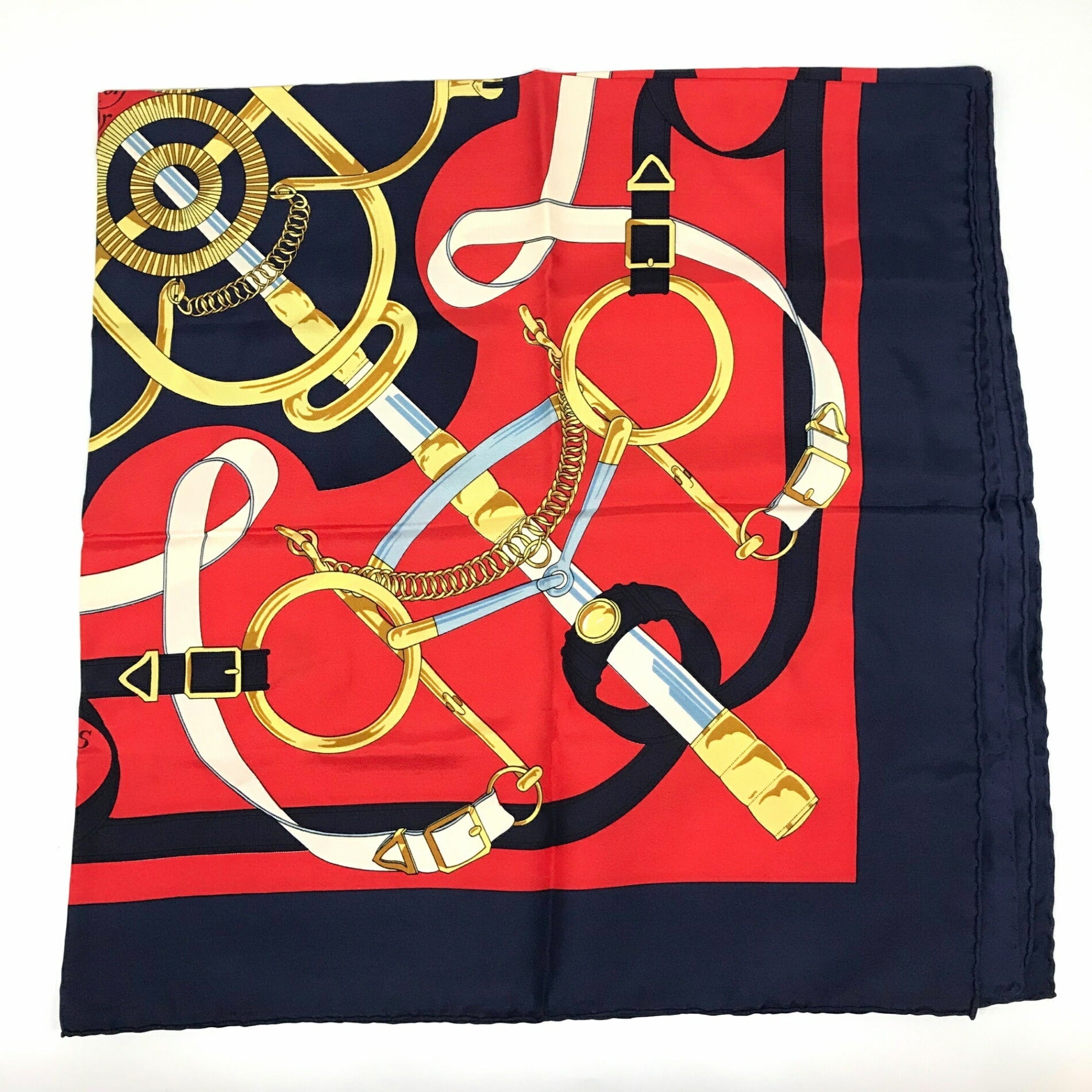 エルメス シルクスカーフ エペロン・ドール レッド