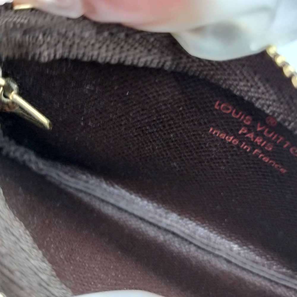 ルイ・ヴィトン ダミエ ポシェット クレ エベヌ キーチェーン