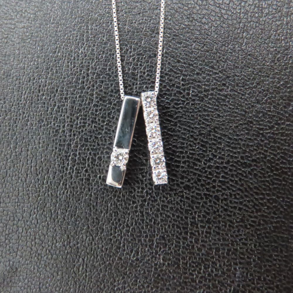 Tasaki K18WG ダイヤモンド ネックレス