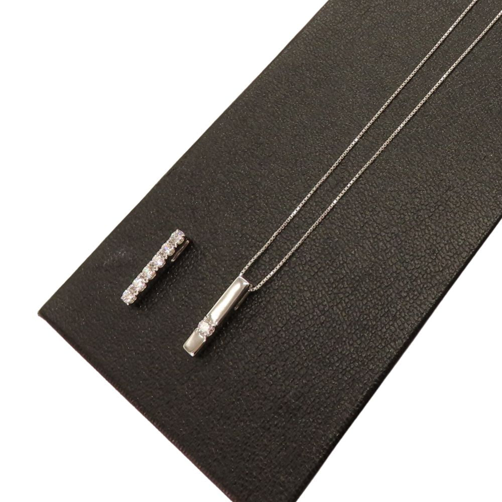 Tasaki K18WG ダイヤモンド ネックレス