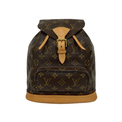 ルイヴィトン モンスリ モノグラム レザー リュックサック
