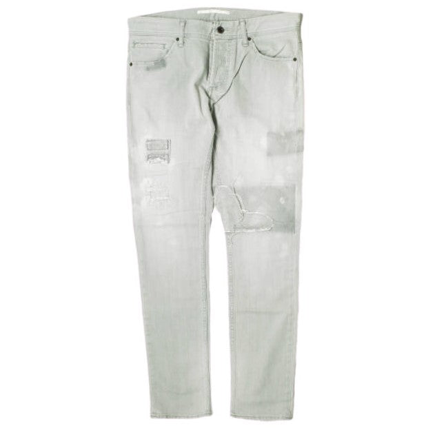 イージーンズ SEA HORSE SLIM 綿 ストレッチデニムパンツ