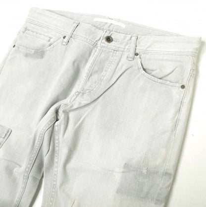 イージーンズ SEA HORSE SLIM 綿 ストレッチデニムパンツ