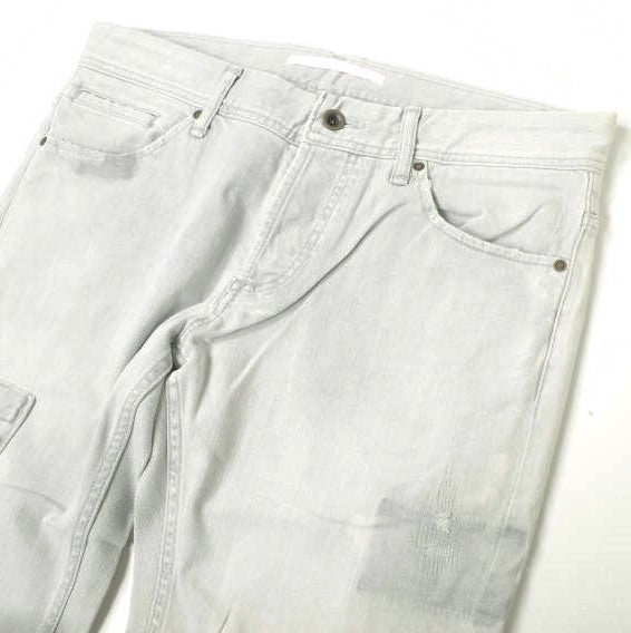 イージーンズ SEA HORSE SLIM 綿 ストレッチデニムパンツ