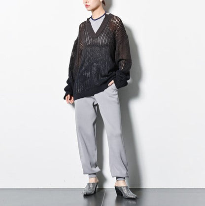 onit × CITYSHOP MILANO リブ ニット テーパード パンツ 限定