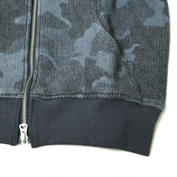 イージーンズ HONEYCOMB ZIP HOODIE コットン パーカー