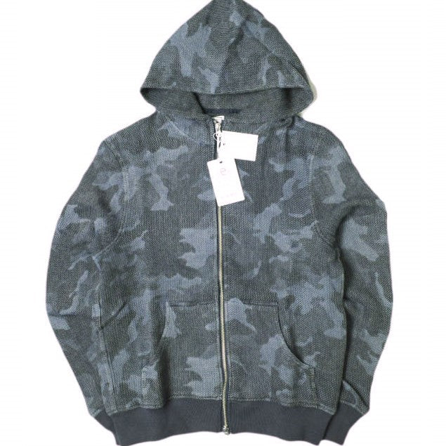 イージーンズ HONEYCOMB ZIP HOODIE コットン パーカー