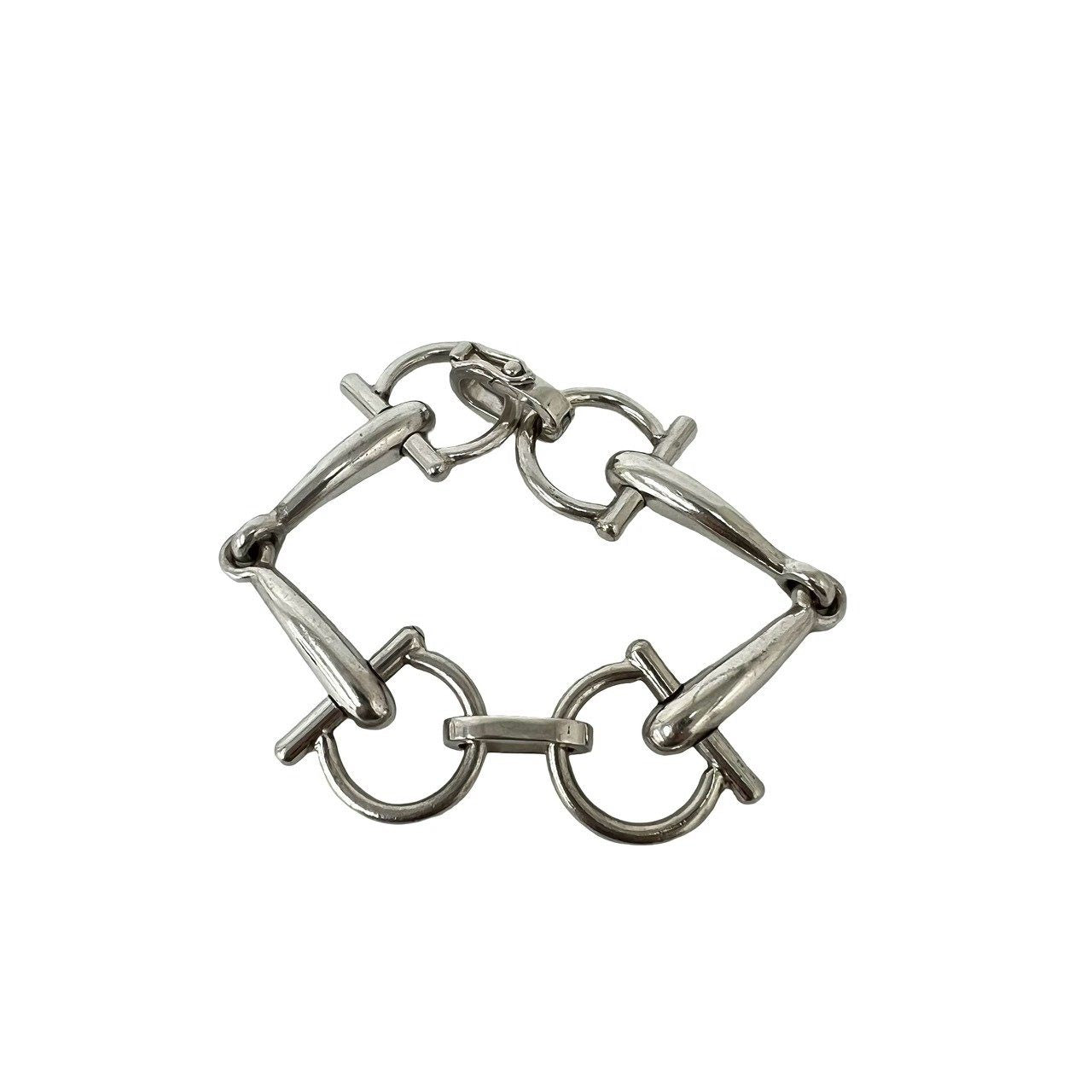 グッチ 925シルバー ホースビット ブレスレット