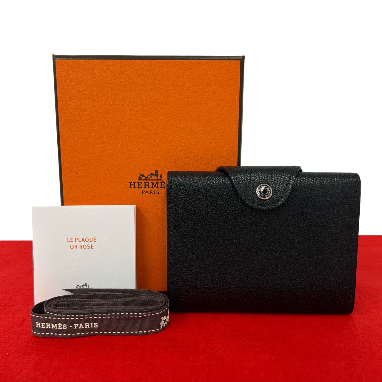 エルメス HILIAD レザー 二つ折り財布