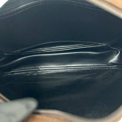 バーバリー キャンバス レザー ショルダーバッグ