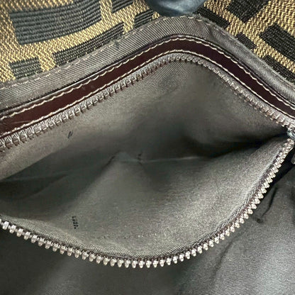 フェンディ ズッキーノ キャンバス レザー トートバッグ