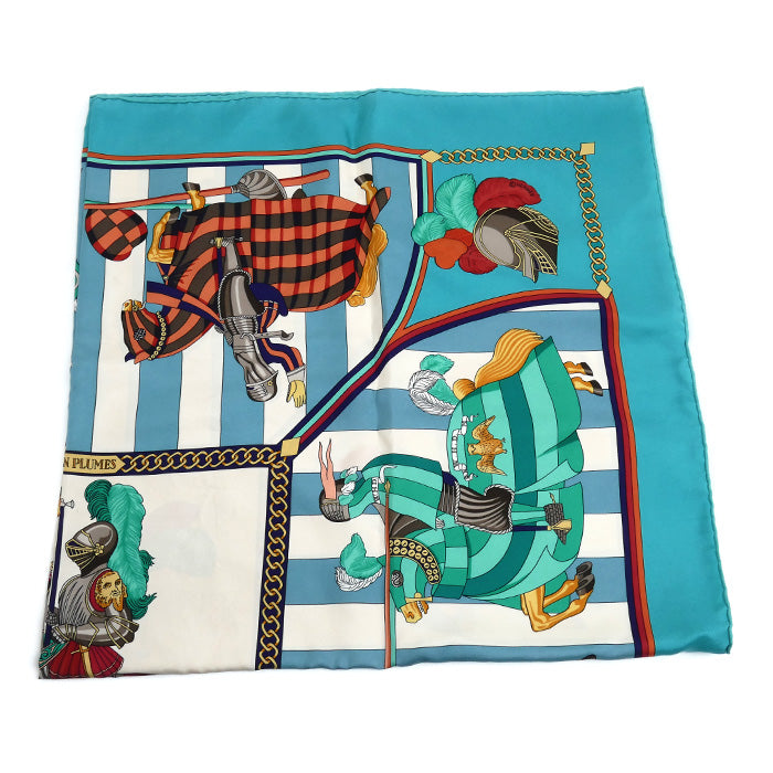 エルメス カレ90 CHOCS EN PLUMES シルクスカーフ