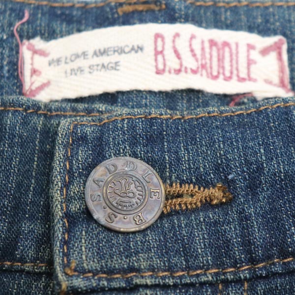 B.S. サドル デニム コットン ジーンズ